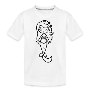Sirène - T-shirt bio Premium Enfant - blanc - Devant