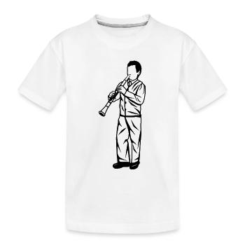 Clarinette enfant - T-shirt bio Premium Enfant - blanc - Devant