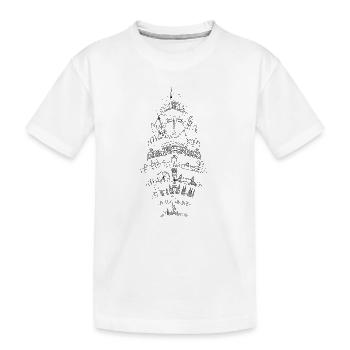 Trip around the world. - Kids' Premium Organic T-Shirt - white - Front