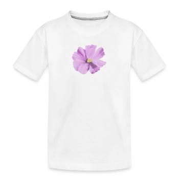 Lilas fleur aquarelle - T-shirt bio Premium Enfant - blanc - Devant