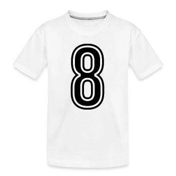 8 Symbole numérique - T-shirt bio Premium Enfant - blanc - Devant