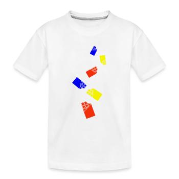 Symbole d’icône en chocolat - T-shirt bio Premium Enfant - blanc - Devant