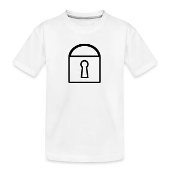 Schloss - Kinder Premium Bio T-Shirt - Weiß - Vorne