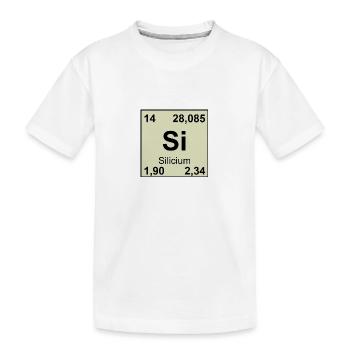 14 Silcium - Kinder Premium Bio T-Shirt - Weiß - Vorne