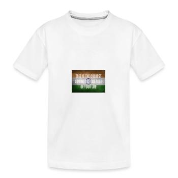 Climate Protection Sayings Gift Idea - Kids' Premium Organic T-Shirt - white - Front