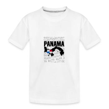 Panama Island Rain - Kids' Premium Organic T-Shirt - white - Front