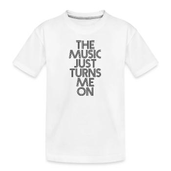 MUSIC - T-shirt bio Premium Enfant - blanc - Devant