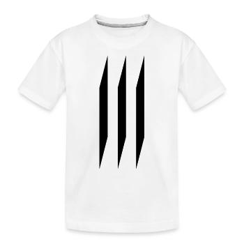 3 - Kids' Premium Organic T-Shirt - white - Front