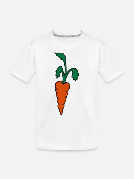 Karotte Möhre - Kinder Premium Bio T-Shirt - Weiß