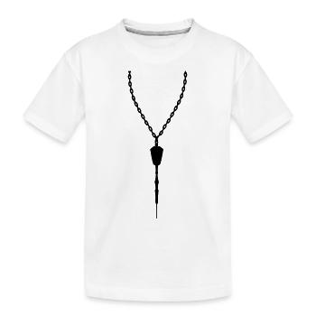 hobby pendant dart jewelry necklace choker pf - Kids' Premium Organic T-Shirt - white - Front