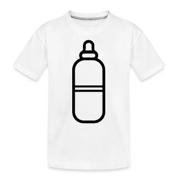 Flasche - Kinder Premium Bio T-Shirt - Weiß - Vorne