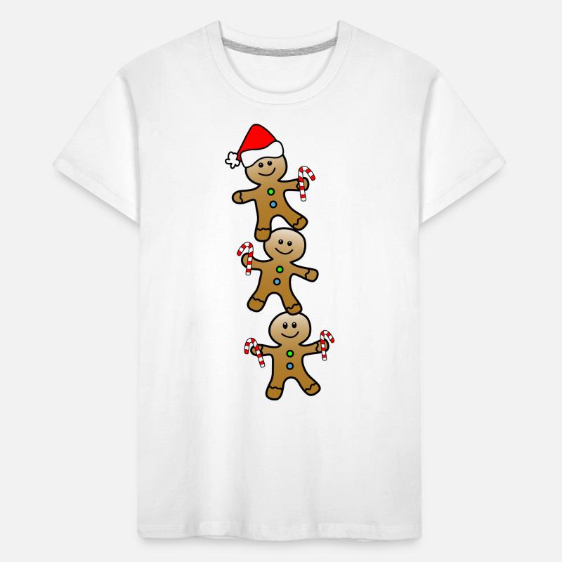 Weihnachtskuchenmann Kinder Premium Bio T-Shirt