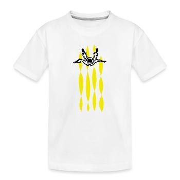 skydive - Kids' Premium Organic T-Shirt - white - Front
