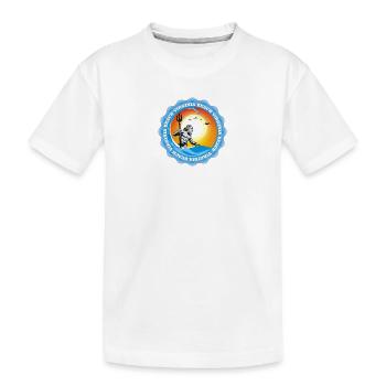 Virginia Beach König Neptun - Kinder Premium Bio T-Shirt - Weiß - Vorne