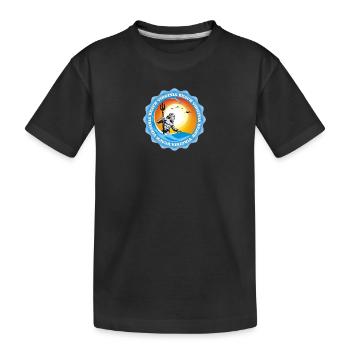 Virginia Beach King Neptune - Kids' Premium Organic T-Shirt - black - Front