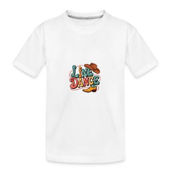 Line Dance mein Hobby - meine Passion - Kinder Premium Bio T-Shirt - Weiß - Vorne