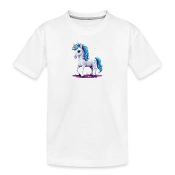 Unicorn - Kids' Premium Organic T-Shirt - white - Front