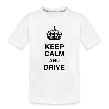 Fahrer Fahren Sport Auto Spieler - Kinder Premium Bio T-Shirt - Weiß - Vorne