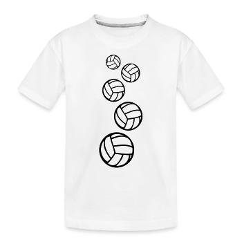 handball_baelle_f1 - T-shirt bio Premium Enfant - blanc - Devant