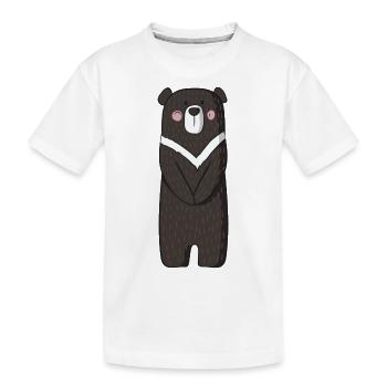Bear Bear Bear - Kids' Premium Organic T-Shirt - white - Front