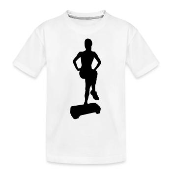 Aerobic - Kinder Premium Bio T-Shirt - Weiß - Vorne