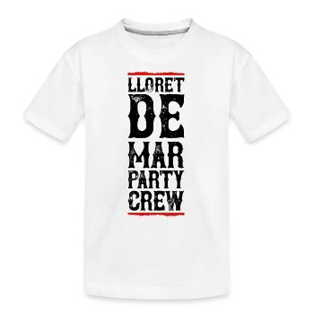 Lloret De Mar Party Crew - Kinder Premium Bio T-Shirt - Weiß - Vorne