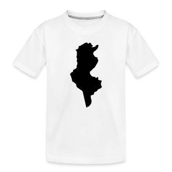 Carte de la Tunisie - T-shirt bio Premium Enfant - blanc - Devant