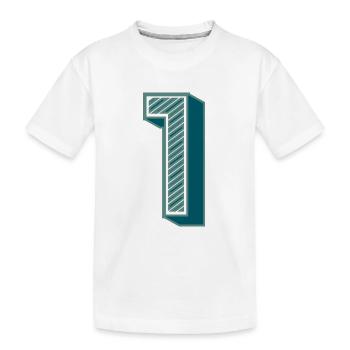 1. 1 AN. 1er ANNIVERSAIRE - T-shirt bio Premium Enfant - blanc - Devant