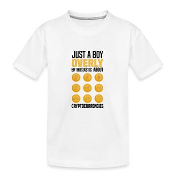 Crypto-monnaies - T-shirt bio Premium Enfant - blanc - Devant