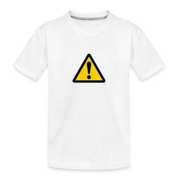 attention - T-shirt bio Premium Enfant - blanc - Devant