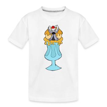 Eis Draco im Glas - Kinder Premium Bio T-Shirt - Weiß - Vorne
