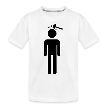 Tête de marteau - T-shirt bio Premium Enfant - blanc - Devant
