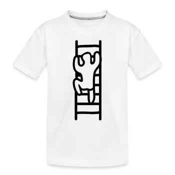 Leiter zum Erfolg - Line - Kinder Premium Bio T-Shirt - Weiß - Vorne
