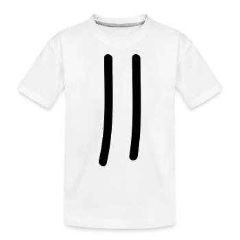 tage_zaehlen_2 - Kinder Premium Bio T-Shirt - Weiß - Vorne