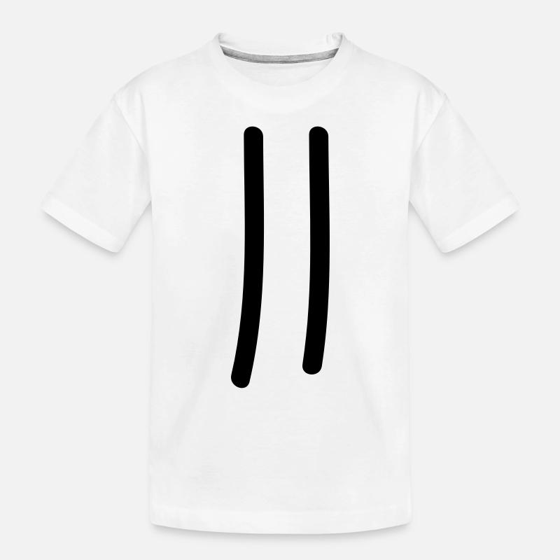 tage_zaehlen_2 - Kinder Premium Bio T-Shirt - Weiß