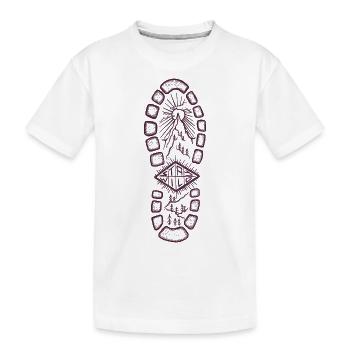 Stay wild red - Kids' Premium Organic T-Shirt - white - Front