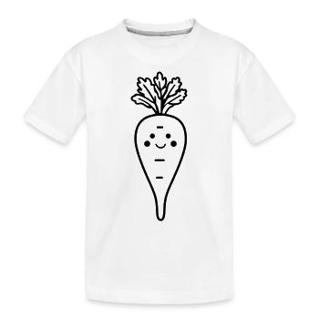 Carrot - Kids' Premium Organic T-Shirt - white - Front