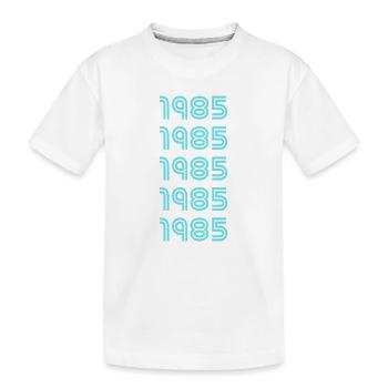 Geburtsjahr 1985 - Kinder Premium Bio T-Shirt - Weiß - Vorne