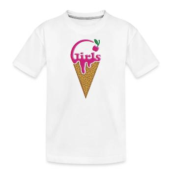Filles Graphique - T-shirt bio Premium Enfant - blanc - Devant