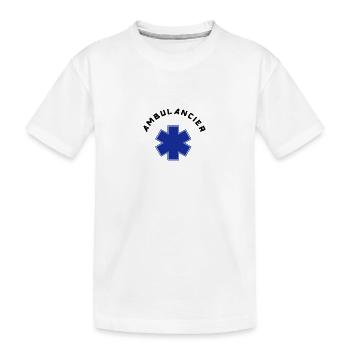 ambulancier logo - T-shirt bio Premium Enfant - blanc - Devant