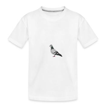 Taube Vogel Vogelbeobachter Biologe Ornithologe - Kinder Premium Bio T-Shirt - Weiß - Vorne