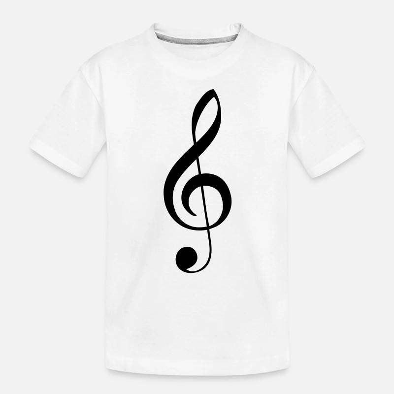 Clé de sol Clef - T-shirt bio Premium Enfant - blanc