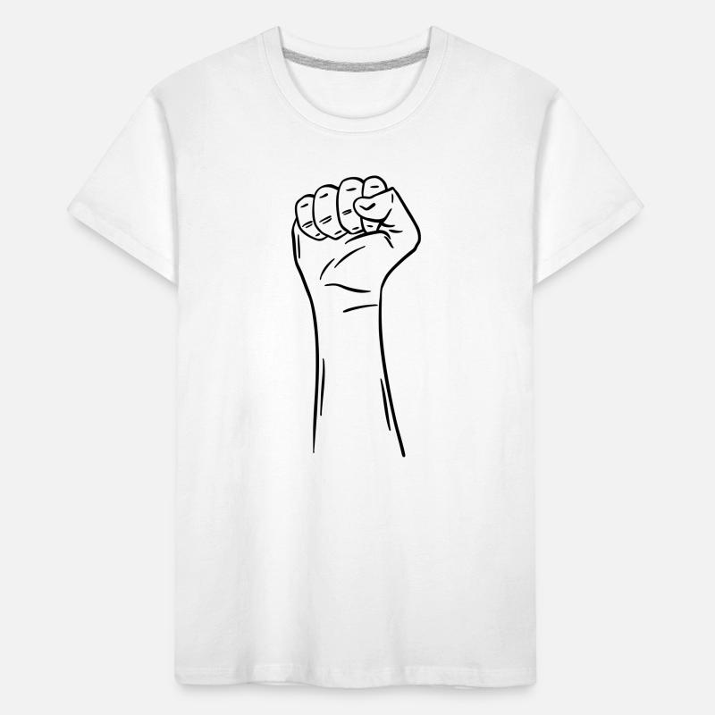 Hand Faust 2 / Faust / Kampf / Protest Kinder Premium Bio T-Shirt