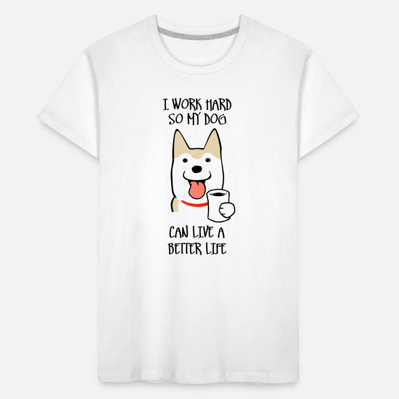 I work hard Kids' Premium Organic T-Shirt