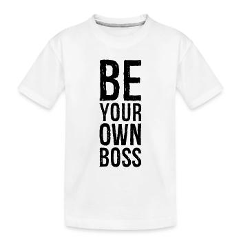 Sei dein Eigener - Kinder Premium Bio T-Shirt - Weiß - Vorne
