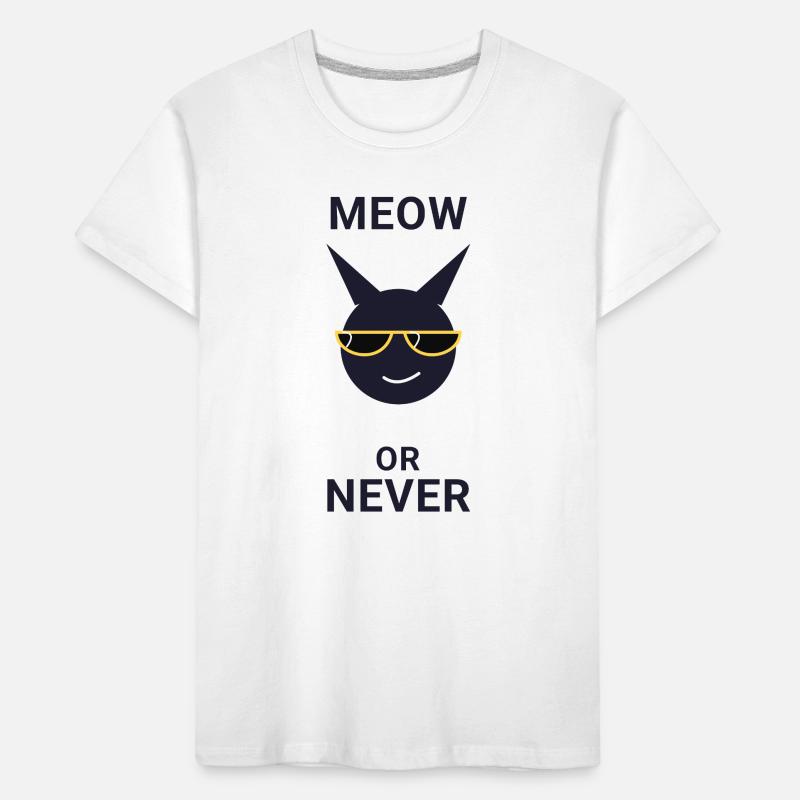Miau oder nie Sonnenbrillenkatze Kinder Premium Bio T-Shirt