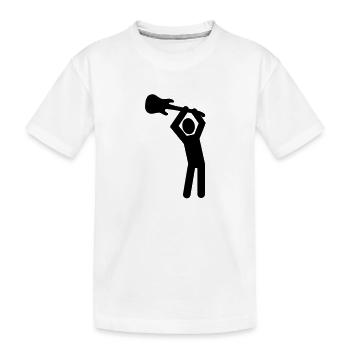 Rock guitare - T-shirt bio Premium Enfant - blanc - Devant