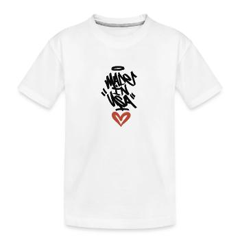 Hergestellt in den USA - Kinder Premium Bio T-Shirt - Weiß - Vorne
