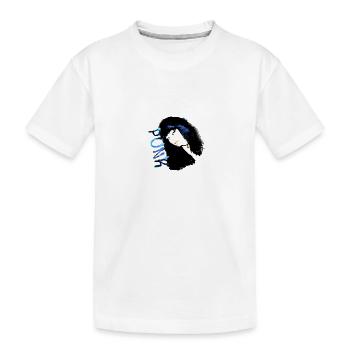 emo girl, emo, punk, peinture, femme, rock, punk rock - T-shirt bio Premium Enfant - blanc - Devant