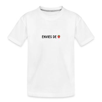 Envies de fraises - T-shirt bio Premium Enfant - blanc - Devant